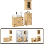 Vidaxl - ensemble de meubles salle de bain 3 pcs corona bois pin massif