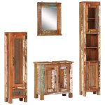 Vidaxl - ensemble de meubles de salle de bain 4 pcs bois massif récupéré Vidaxl - ensemble de meubles de salle de bain 4 pcs bois massif récupéré