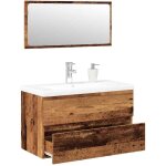 Vidaxl ensemble de meubles salle de bain bois d'ing�nierie