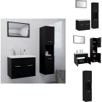 Ensemble de meubles de salle de bain noir aggloméré - meuble de salle de bain - ensemble meuble salle ... Ensemble de meubles de salle de bain noir aggloméré - meuble de salle de bain - ensemble meuble salle ...