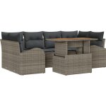 Vidaxl - ensemble de canapé de jardin 7 pcs gris 100 x 55 x 73 cm Vidaxl - ensemble de canapé de jardin 7 pcs gris 100 x 55 x 73 cm