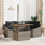 Vidaxl - ensemble de salle � manger pour jardin gris, marron