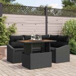 Vidaxl - ensemble de salle � manger pour jardin noir, marron