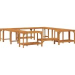 Vidaxl - entourage de bain  remous marron 230 x 230 cm