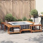 Vidaxl - entourage de bain � remous marron 250 x 250 cm