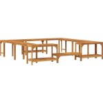 Vidaxl - entourage de bain  remous marron 250 x 250 cm