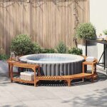 Vidaxl - entourage de bain � remous marron �275 cm bois d'acacia massif