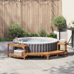 Entourage de bain � remous marron 272 x 120 x 55. 5 cm vidaxl