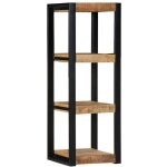 Vidaxl Étagère murale 35x35x100 cm bois de manguier brut massif Vidaxl Étagère murale 35x35x100 cm bois de manguier brut massif