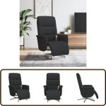 Vidaxl - fauteuil inclinable de massage avec repose - pieds noir tissu - fauteuil relaxant - fauteuil ... Vidaxl - fauteuil inclinable de massage avec repose - pieds noir tissu - fauteuil relaxant - fauteuil ...