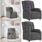 Vidaxl - fauteuil de massage inclinable gris foncé tissu - fauteuil relaxant - fauteuil massant - chaise ... Vidaxl - fauteuil de massage inclinable gris foncé tissu - fauteuil relaxant - fauteuil massant - chaise ...