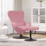 Vidaxl - fauteuil ?uf 2 pcs rose 63 x 73 x 90 cm velours