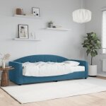Vidaxl - furniture limited - lit de jour avec matelas bleu 80x200 cm velou Vidaxl - furniture limited - lit de jour avec matelas bleu 80x200 cm velou