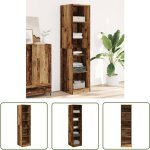 Vidaxl garde - robe vieux bois 50x50x200 cm bois d'ingnierie