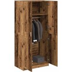 Vidaxl garde - robe vieux bois 80x52x180 cm bois d'ingénierie Vidaxl garde - robe vieux bois 80x52x180 cm bois d'ingénierie