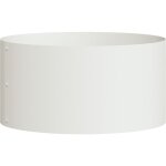 Vidaxl - cache - pot de jardin blanc 40 x 40 x 20 cm acier