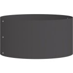 Vidaxl - cache - pot de jardin noir 40 x 40 x 20 cm acier