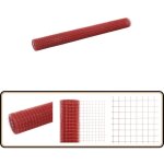 Grillage acier avec revtement en pvc 10x1, 5 m rouge - clture - grillage - clture rigide - protection ...