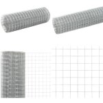 Vidaxl - grillage pour volire acier galvanis 25x0, 5 m argent - clture mtal - grillage agricole ...