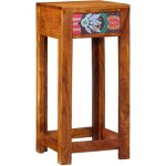 Vidaxl - guridon tlphone marron 35 x 35 x 75 cm bois d'acacia massif