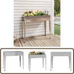 Vidaxl - jardinire 100, 5x40, 5x90 cm acier galvanis - jardinier - bac  fleurs - plante - extrieur ...