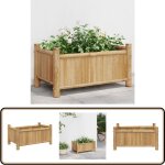 Vidaxl - jardinière 50x30x25 cm bambou - jardinier - pot de fleurs - plante - extérieur - balcon Vidaxl - jardinière 50x30x25 cm bambou - jardinier - pot de fleurs - plante - extérieur - balcon