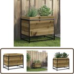 Vidaxl - jardinire 60x40x50 cm bois de pin imprgn - jardiniered'extrieure - jardinire bois - pot ...