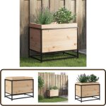Vidaxl - jardinire 60x40x50 cm bois de pin massif - jardinieredcorative - jardinire extrieure - pot ...