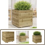 Vidaxl - jardinire 70x70x72, 5 cm bois de pin imprgn - jardiniered'extrieure - jardinire en bois ...