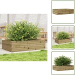 Vidaxl - jardini�re 90x60x23 cm bois de pin impr�gn� - jardinier - pot de fleurs - bac � plantation - ...