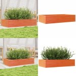 Vidaxl - jardinière cire marron 110x60x23 cm bois de pin massif - jardinieredécorative - jardinière extérieure ... Vidaxl - jardinière cire marron 110x60x23 cm bois de pin massif - jardinieredécorative - jardinière extérieure ...