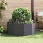 Vidaxl jardini�re noir 120 x 120 x 50 cm acier