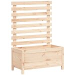 Jardini�re avec support 79x39, 5x114 cm bois de pin massif vidaxl
