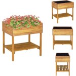 Jardinière surélevée 78, 5x58, 5x78, 5 cm bois massif d'acacia - jardinier - jardinière - pot de fleurs ... Jardinière surélevée 78, 5x58, 5x78, 5 cm bois massif d'acacia - jardinier - jardinière - pot de fleurs ...