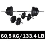 Vidaxl - kit de barre d'haltère et 2 haltères 605kg Vidaxl - kit de barre d'haltère et 2 haltères 605kg
