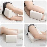 Vidaxl knee pillow blanc mousse � m�moire et polyester