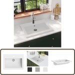 Vidaxl - lavabo en granit 600 x 450 x 120 mm blanc - lavabo - meuble de salle de bain - lavabo en granit ... Vidaxl - lavabo en granit 600 x 450 x 120 mm blanc - lavabo - meuble de salle de bain - lavabo en granit ...