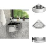 Lavabo avec trop - plein 45x32x12, 5 cm céramique argenté - lavabo céramique - lavabo angle - lavabo ... Lavabo avec trop - plein 45x32x12, 5 cm céramique argenté - lavabo céramique - lavabo angle - lavabo ...