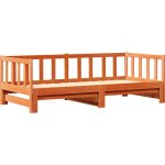 Lit d'appoint sans matelas marron 2x(80x200) cm vidaxl Lit d'appoint sans matelas marron 2x(80x200) cm vidaxl