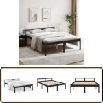 Vidaxl - lit pour personne ge sans matelas 150x200 cm bois pin massif - lit senior - lit pour personnes ...