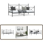 Lit de repos sans matelas noir 107x203 cm acier - vidaxl Lit de repos sans matelas noir 107x203 cm acier - vidaxl