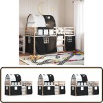 Lit superpos sans matelas 75x190 cm bois de pin massif - lit superpose - lit enfant - meuble enfant ...