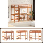 Vidaxl - lit superposé sans matelas 75x190 cm bois de pin massif - lit mezzanine - lit surélevé - lit ... Vidaxl - lit superposé sans matelas 75x190 cm bois de pin massif - lit mezzanine - lit surélevé - lit ...
