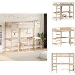 Vidaxl - lit superposé sans matelas 75x190 cm bois de pin massif - lit mezzanine - lit surélevé - lit ... Vidaxl - lit superposé sans matelas 75x190 cm bois de pin massif - lit mezzanine - lit surélevé - lit ...