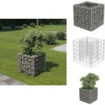 Vidaxl - lit surlev  gabion acier galvanis 50x50x50 cm - jardinire surleve - gabion - bac plante ...
