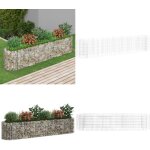 Vidaxl - lit surlev  gabion fer galvanis 260x50x50 cm - jardiniere en gabion - lit surlev - bac ...