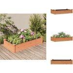 Vidaxl - lit surlev de jardin doublure 120x60x25 cm bois massif sapin - lit surlev - jardin - bac ...