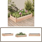 Vidaxl - lit surélevé de jardin doublure 120x60x25 cm bois massif sapin - jardinière - bac à plantation ... Vidaxl - lit surélevé de jardin doublure 120x60x25 cm bois massif sapin - jardinière - bac à plantation ...
