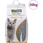 Litire pour chat avec poudre pour bb, parfum bentonite, 20 l vidaxl