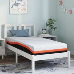 Vidaxl - matelas blanc, gris 80 x 160 cm mousse